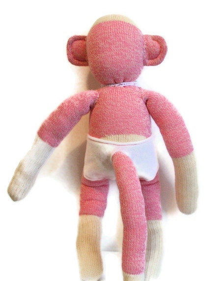 pink sock monkey