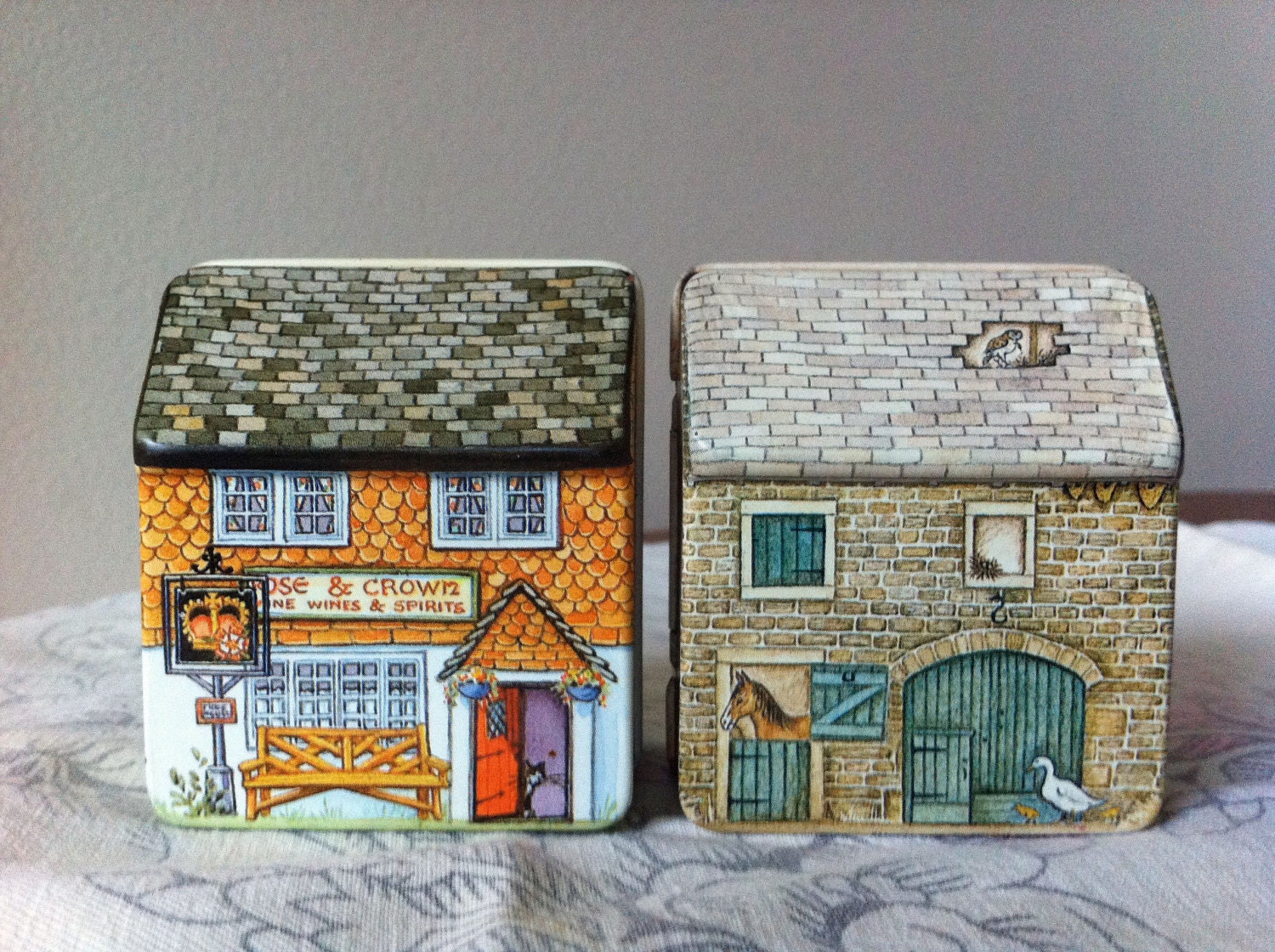 HunkyDory Cottage Miniature Tins Dana Kubick Made In England