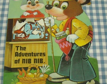 the adventures of nib nib, vintage 1970s children's book