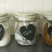 Chalkboard heart Tags - set of 3
