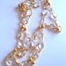 Vintage Crystal & Gold Tone Metal Necklace