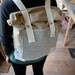 Organic Canvas Backpack - Roll Top - Stripes - Pockets - All Organic Rucksack