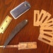 Vintage Straight Razor Durham Demonstrator includes blades and case, Gift for Men