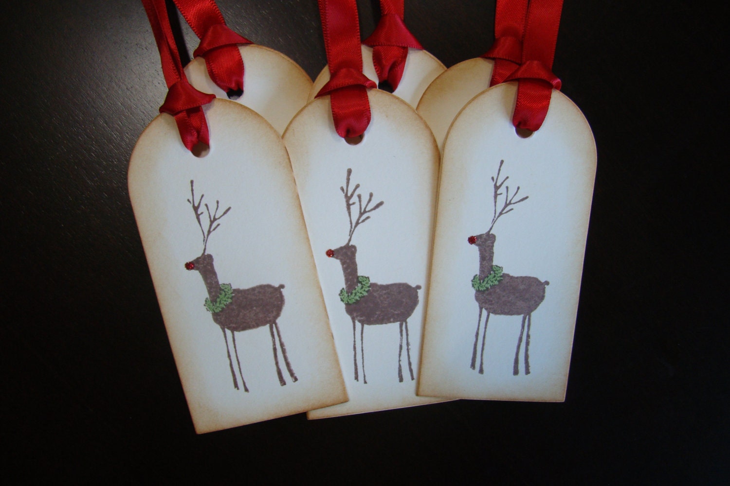 Rustic Reindeer Christmas Gift Tags