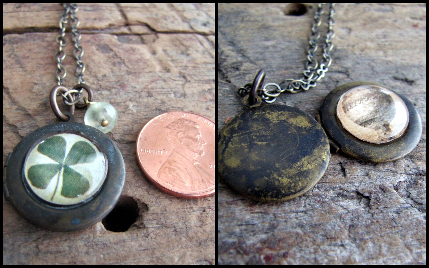 12 Antiqued Brass Lockets Wholesale