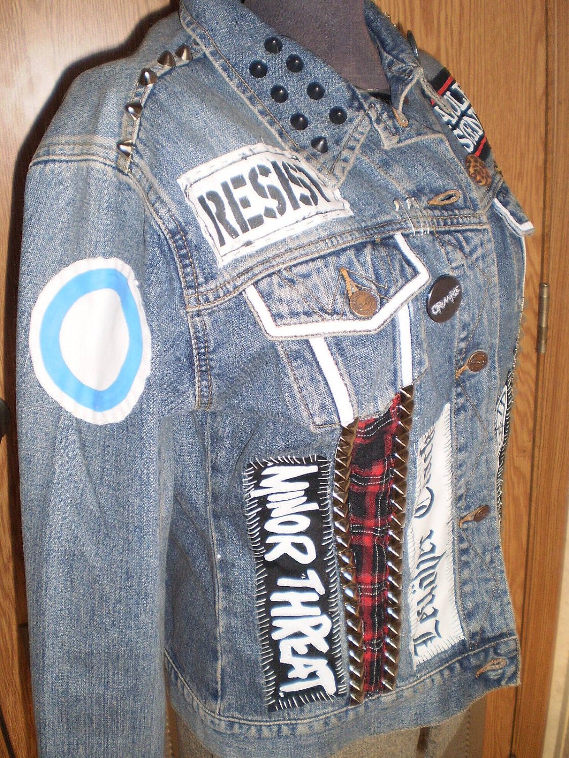 DIY Punk Studded Jacket