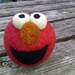 Sesame Street Elmo Rattle Ball - Needle Felted