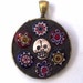 Mosaic Pendant: Day of the Dead Skull Jewelry Necklace