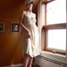 New Price - Cream White1970s Ruched Halter DISCO WEDDING DRESS