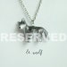 RESERVED Le Brave Wolf Totem Necklace