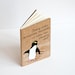 Penguin Notebook, Hand Painted Moleskine "le penguin" Notebook