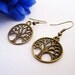 RESERVED - Tree of Life Earrings Bronze