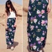 Silky Soft Evergreen Floral Long Maxi Skirt - Mossy