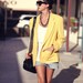 Bright Yellow Pocket Collared Blazer - Carrie