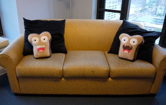 toast plush pillow