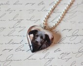 Christmas In July Personalized Custom Heart Pendant Pet Animal Dog Cat Child Family Memorial  MTO