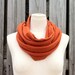 Sale - Infinity Scarf - The GRANDE All Season Loop Scarf PUMPKIN ORANGE