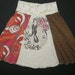 Hummingbird upcycled recycled t-shirt Hippie Skirt Girls 12 14 16 or Women XS Small