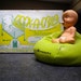 WTF "Rock-a-Crib" 1950s Lazy Mother device for baby crib Nursery Vintage Baby Shower Gag Gift