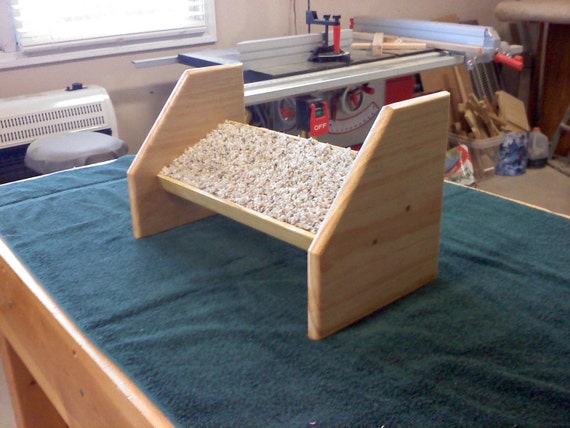 desk foot restpine with carpeted foot rest