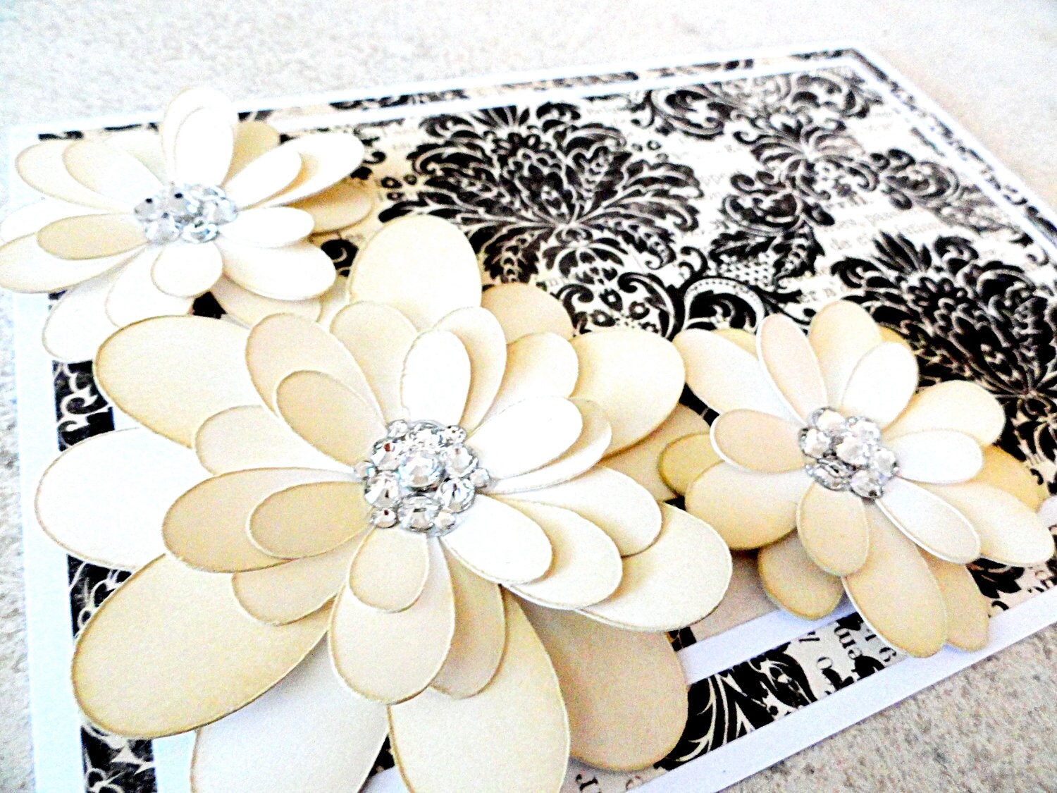 Wedding Card Black and White Wedding Beautiful