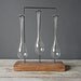 Set of 3 Industrial Glass Bud Vases