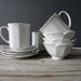 Set of Porcelain Lotus Mugs & Bowls
