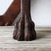 Carved Set of 4 Solid Oak Lion's Foot Table Base