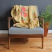 Large Bohemian Rose Afghan Blanket