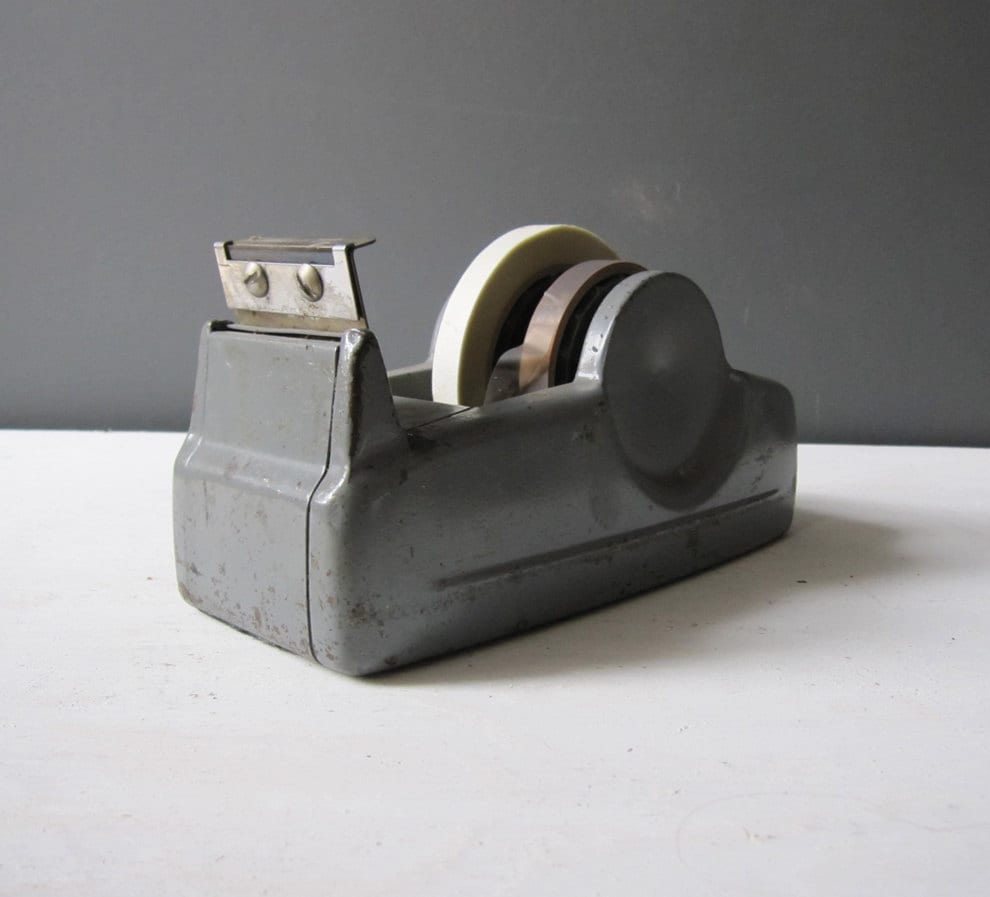 Industrial Metal Tape Dispenser by OceanSwept on Etsy