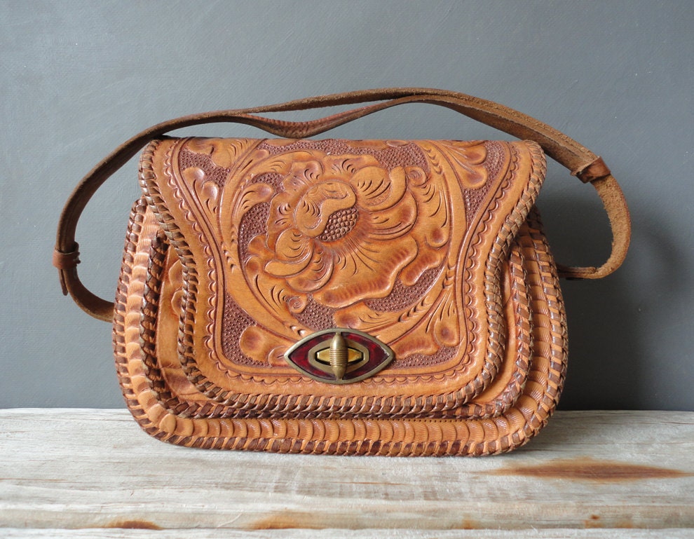 Tooled Leather Handbag