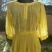 Vintage 1950s Yellow Dress free shipping RESERVED for Katherine