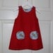 Super cute monkey pocket girl's dress UPPSALA in Swedish/Scandinavian design by Lingonberry Latitude, Size 18mo - Ready to Ship