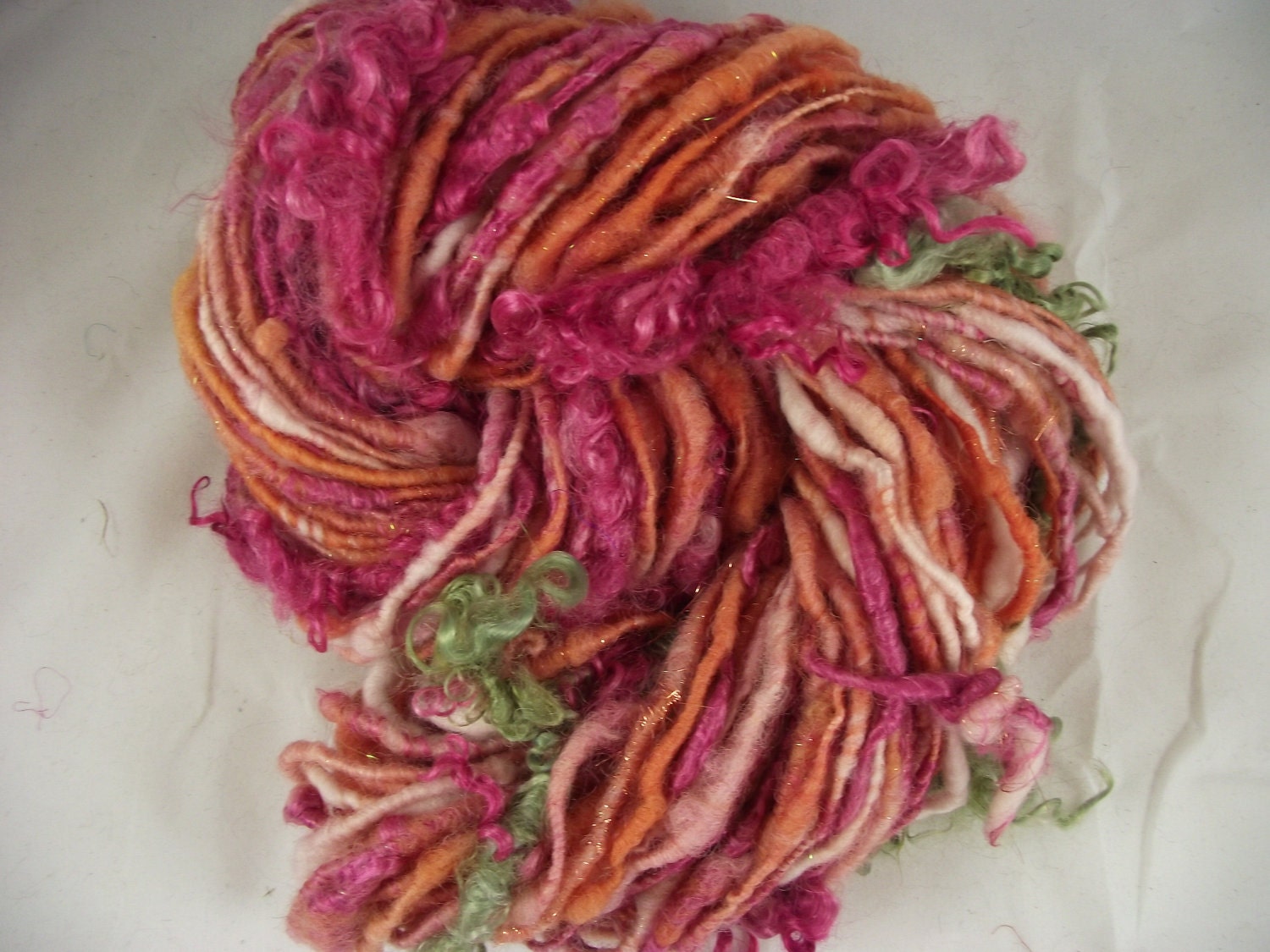 Fruit Salad Naturally dyed handspun art yarn 84 yards