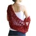 Red Shrug - Bridal Bolero - Spring Fashion - Summer Accessories - Chic Elegant Womens Sweater Knit