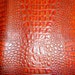 Gorgeous Burnt Orange ALLIGATOR Cowhide Leather Hide 1.5 sq ft Great for crafts or small project
