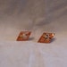 Vintage Tangerine Orange Lucite Confetti Earrings