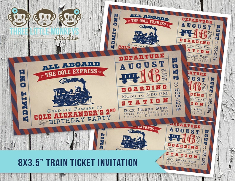 Vintage Train Ticket 5