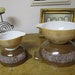 Set of Four Vintage Pyrex Mixing Bowl - Woodland Pattern