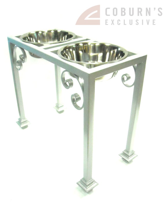 Items similar to Elevated Dog Feeder, Bowl holder, Traditional design