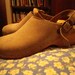 Swedish toffel Suede Clogs with Buckle and Wooden Heel