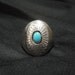 Southwestern Turquoise and Sterling Silver Mens Ring - Vintage
