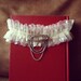 Bridal Garter: Vintage Art Deco Rhinestone Jewelry, Swarovski Crystal Trim, Point d'Esprit Tulle