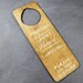 Just Married Sign Wedding Door Hanger
