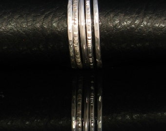 Sterling Silver Narrow Stacking Rings 5