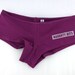 Set of 2 Women Panties, Underwear Naughty Bits (Monty Python), Screenprint, only size L left - Set of 2: 1x Currant + 1x Aqua