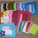 38 pc Rainbow Jelly Frames Die Cuts Cardstock with center mat pieces