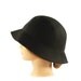 1960s Wide Brim Italian Wool Cloche Hat