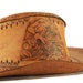 Handmade Tooled Leather Cowboy/Hispanic Eagle Hat Size 7