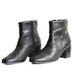 Black Chunky Heel Zippered Pirate Boots in Womens 9